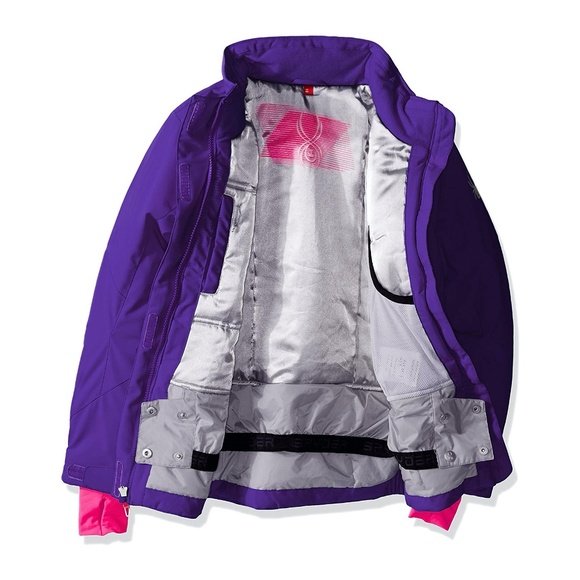 Spyder Girls Lola Winter Snow Jacket Purple - Picture 3 of 3
